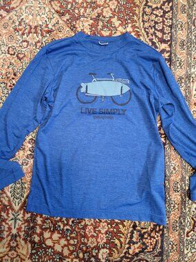 Kid's Blue Patagonia Long Sleeve Top Size 12